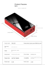 Batterie Red Volt avec plusieurs ports USB