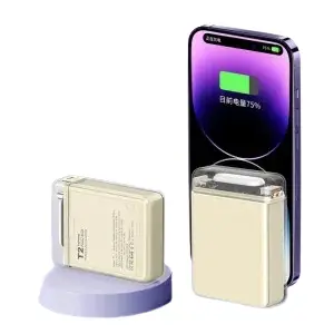 Batterie Externe White Energy Wave Tech Low Capacity  10 000 mAh.